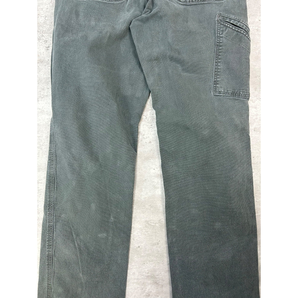 Carhartt Relaxed Fit Canvas Workwear Five Pocket Pants Size 34 Green