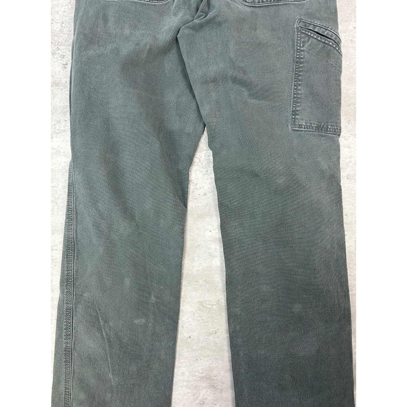Carhartt Relaxed Fit Canvas Workwear Five Pocket Pants Size 34 Green