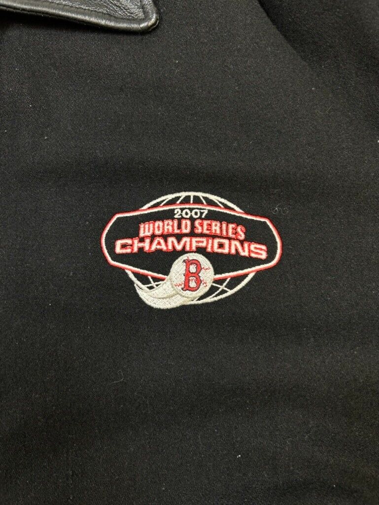 2007 Boston Red Sox World Series Champs MLB Wool Varsity Jacket Size 2XL Black