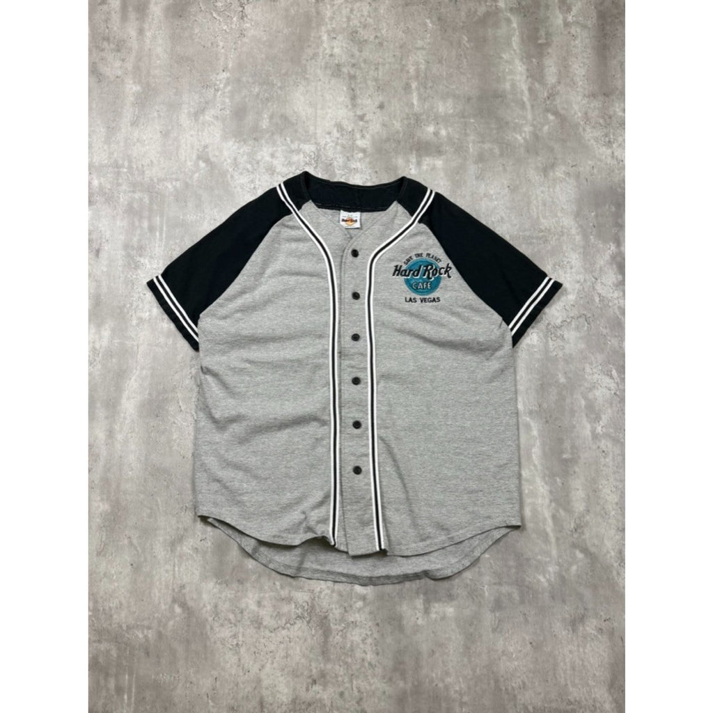 Vintage 90s Hard Rock Cafe Las Vegas Save The Planet Baseball Jersey Size Small