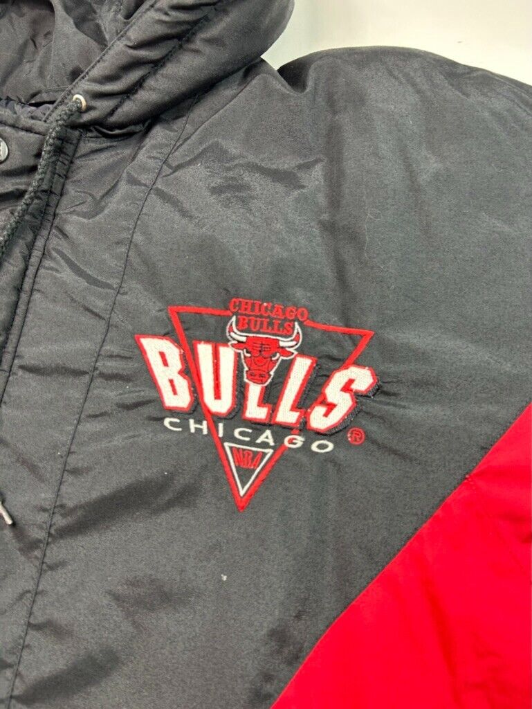 Vintage 90s Chicago Bulls NBA Insulated Full Zip Logo 7 Jacket Size Medium