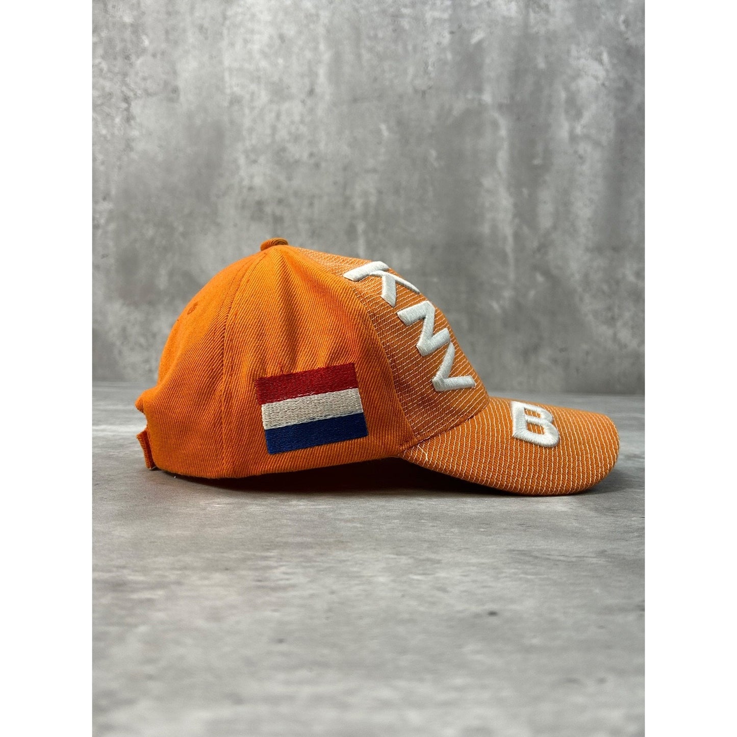 Vintage Netherlands KNVB Embroidered Crest Spellout Soccer Strapback Hat OSFA