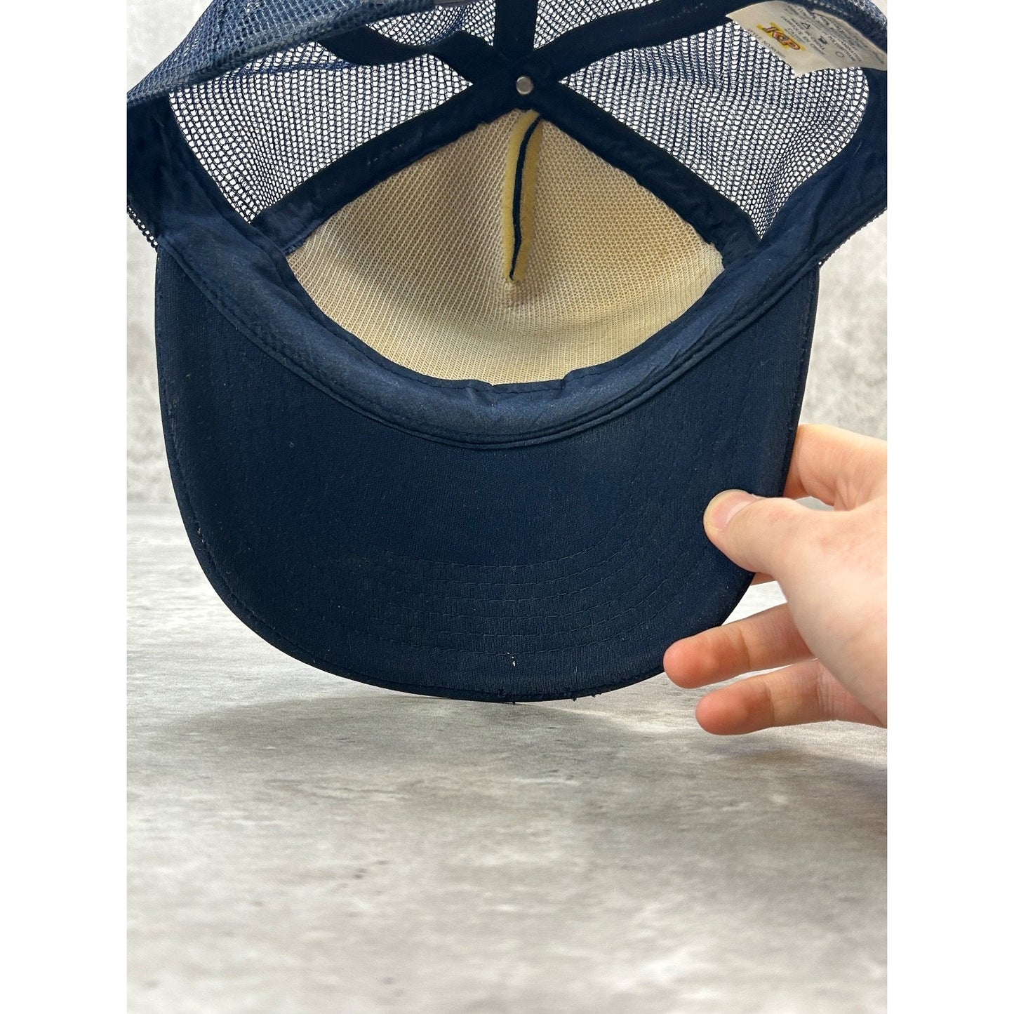 Vintage 80s/90s Goodyear Embroidered Patch Trucker Snapback Hat OSFA