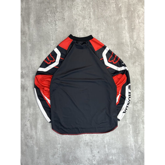 Vintage Honda Fox Racing Graphic Long Sleeve Motocross Racing Jersey Size Medium