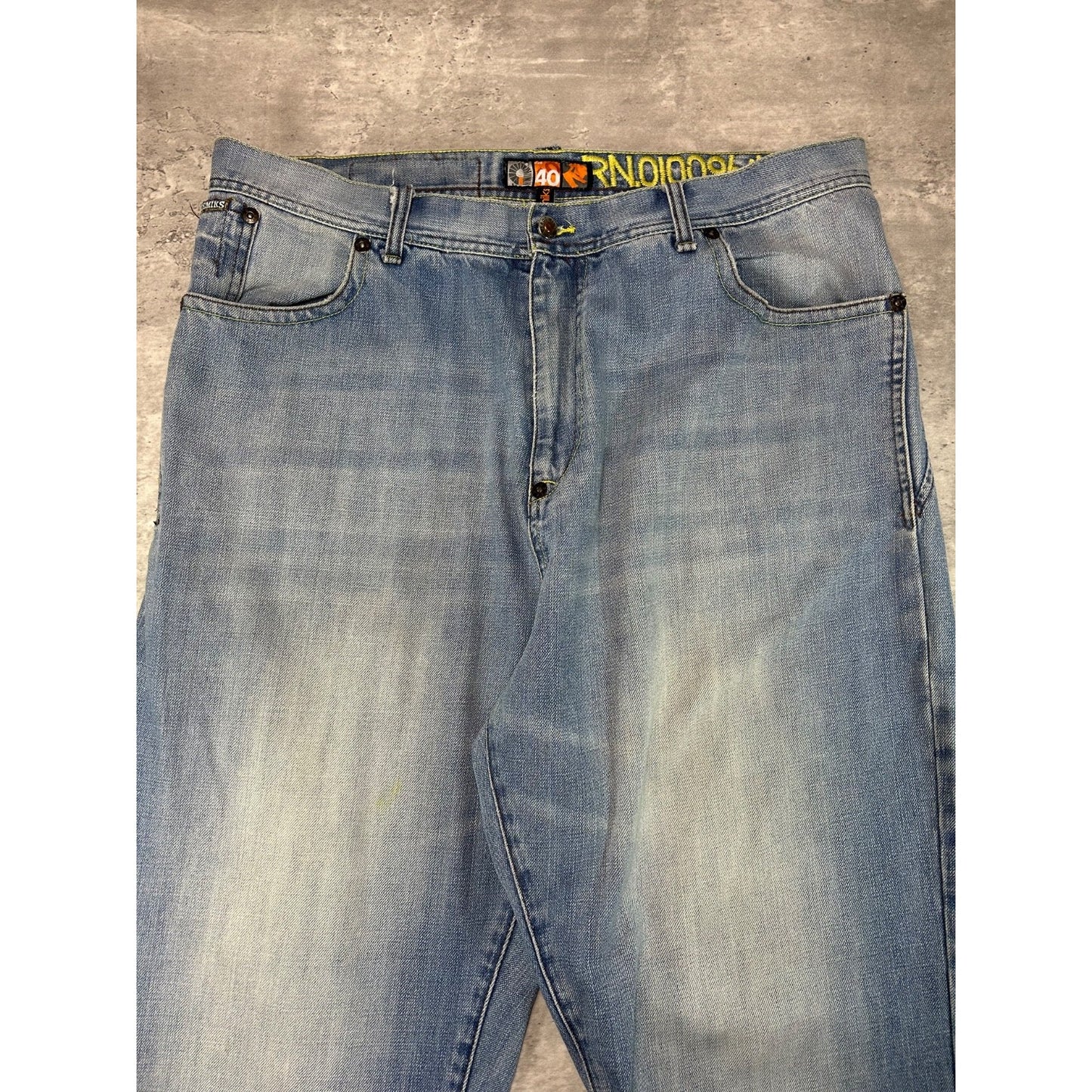 Vintage Y2K Akademiks Light Wash Baggy Fit Denim Pants Size 40 Blue