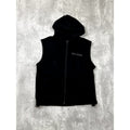 Vintage Harley Davidson Embroidered Spellout Hooded Vest Sweatshirt Size Medium