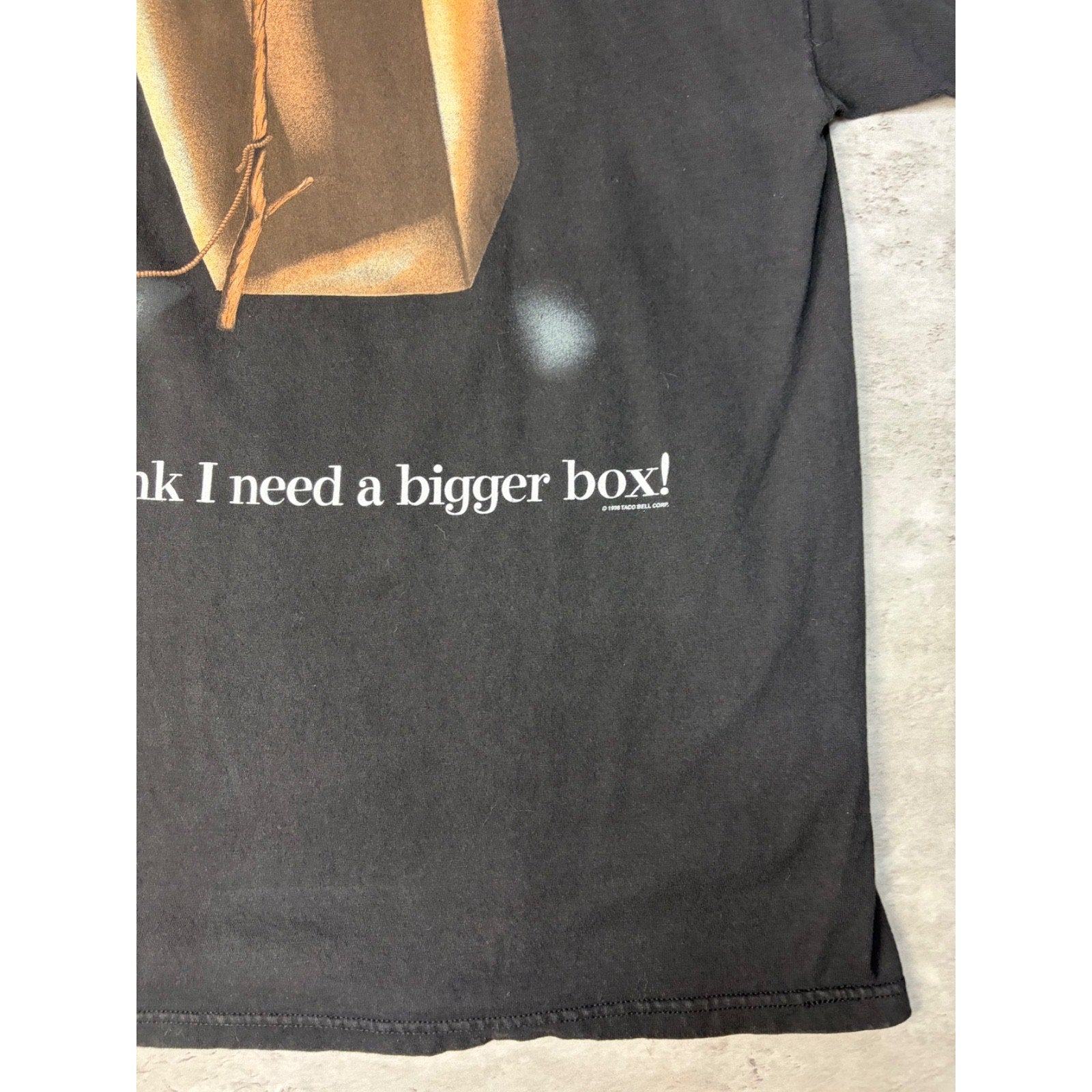 Vintage 1998 Taco Bells Here Lizard Lizard Comedy Graphic T-Shirt Size XL