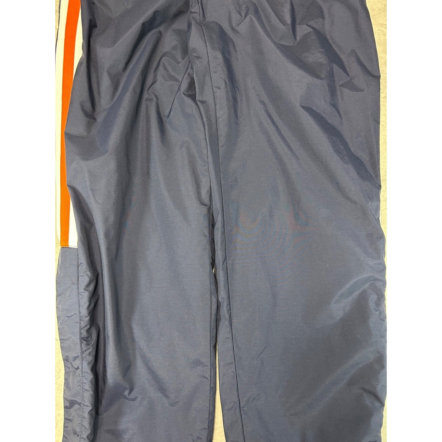 Vintage 2000s Nike Embroidered Swoosh Striped Nylon Track Pants Size XL