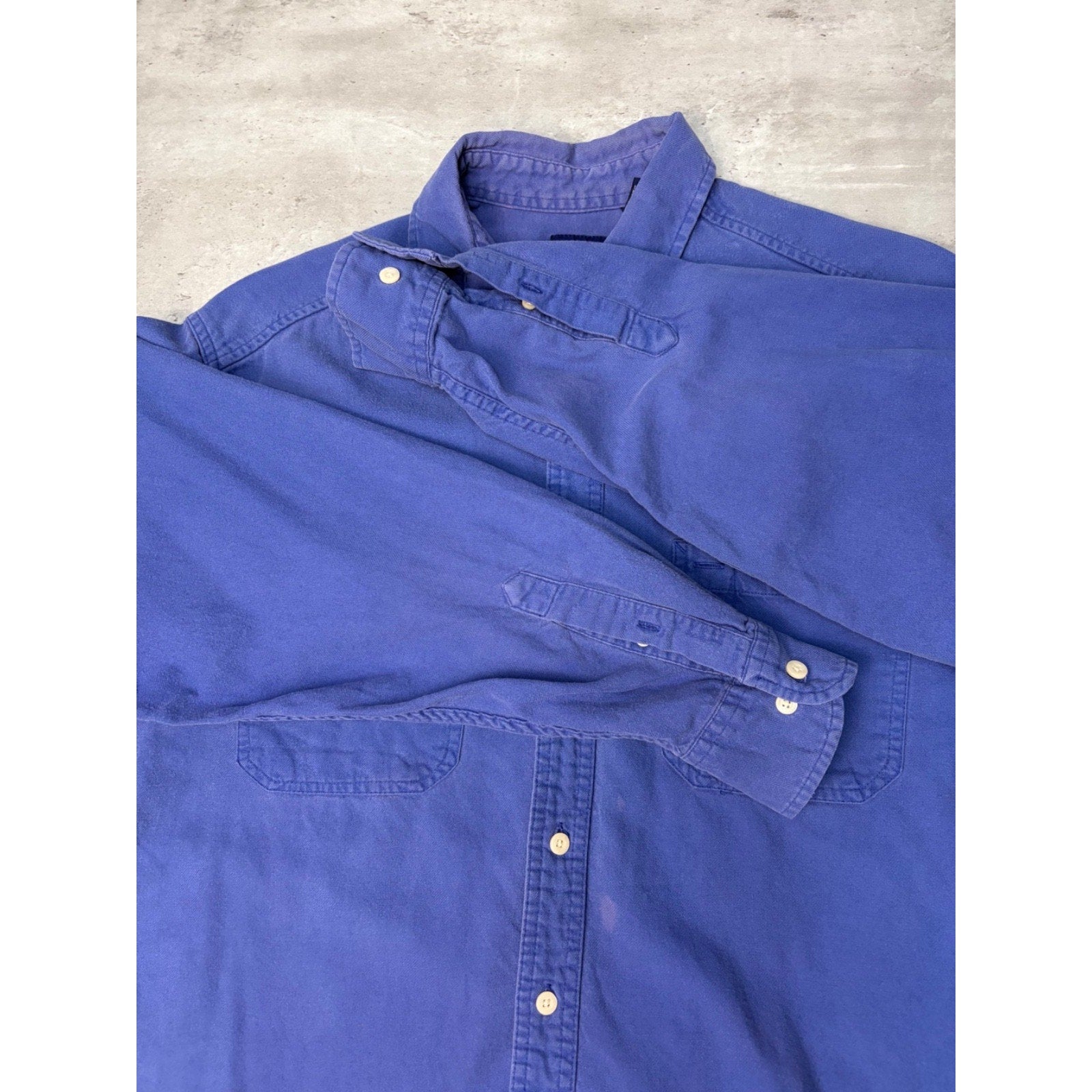 Vintage Gap Double Pocket Long Sleeve Button Up Shirt Size Medium