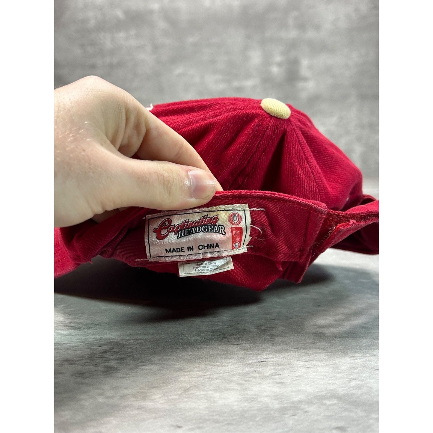 Vintage Ohio State Buckeyes NCAA Embroidered Spellout Strapback Hat OSFA