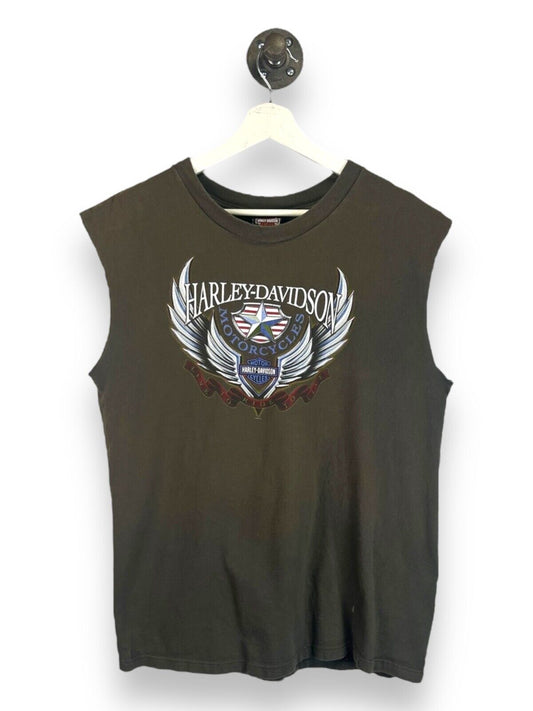 Vintage 2004 Harley Davidson Live To Ride To Live Sleeveless T-Shirt Size Large