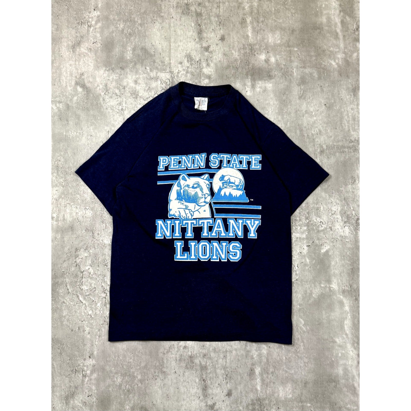 Vintage 80s/90s Penn State Nittany Lions NCAA Spellout T-Shirt Sz XL YOUTH