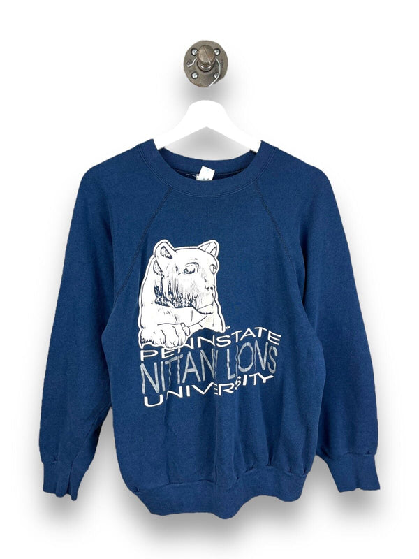 Vintage 80s Penn State Nittany Lions Big Graphic Collegiate Sweatshirt Sz Large
