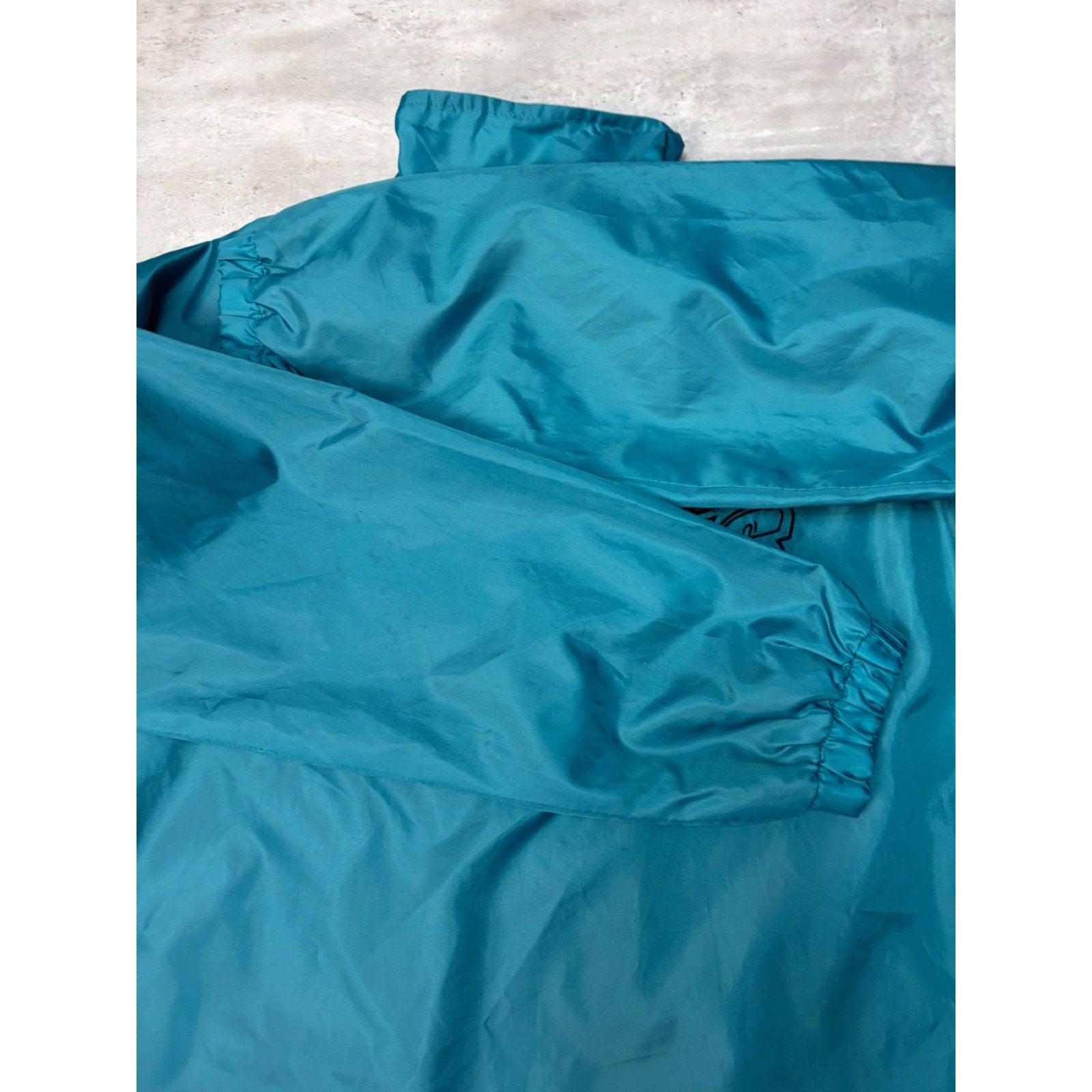 Vintage San Jose Sharks NHL Embroidered Logo Windbreaker Jacket Size Large