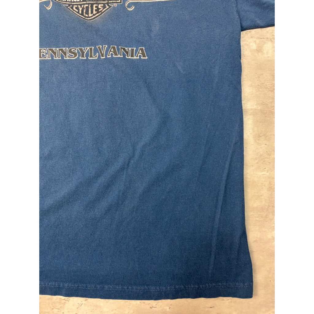 Vintage Harley Davidson American Classic Spellout Logo Graphic T-Shirt Sz Large