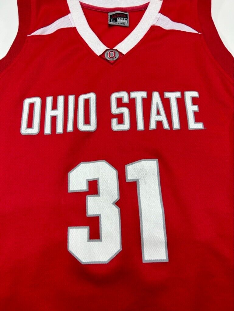 Vintage Ohio State Buckeyes #31 NCAA Collegiate Basketball Jersey Size Large