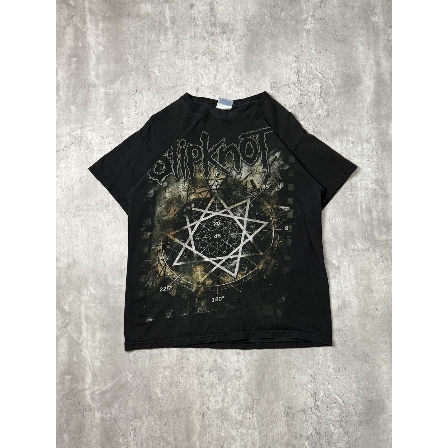 Vintage Slipknot Heavy Metal Music Band T-Shirt Size Medium Black