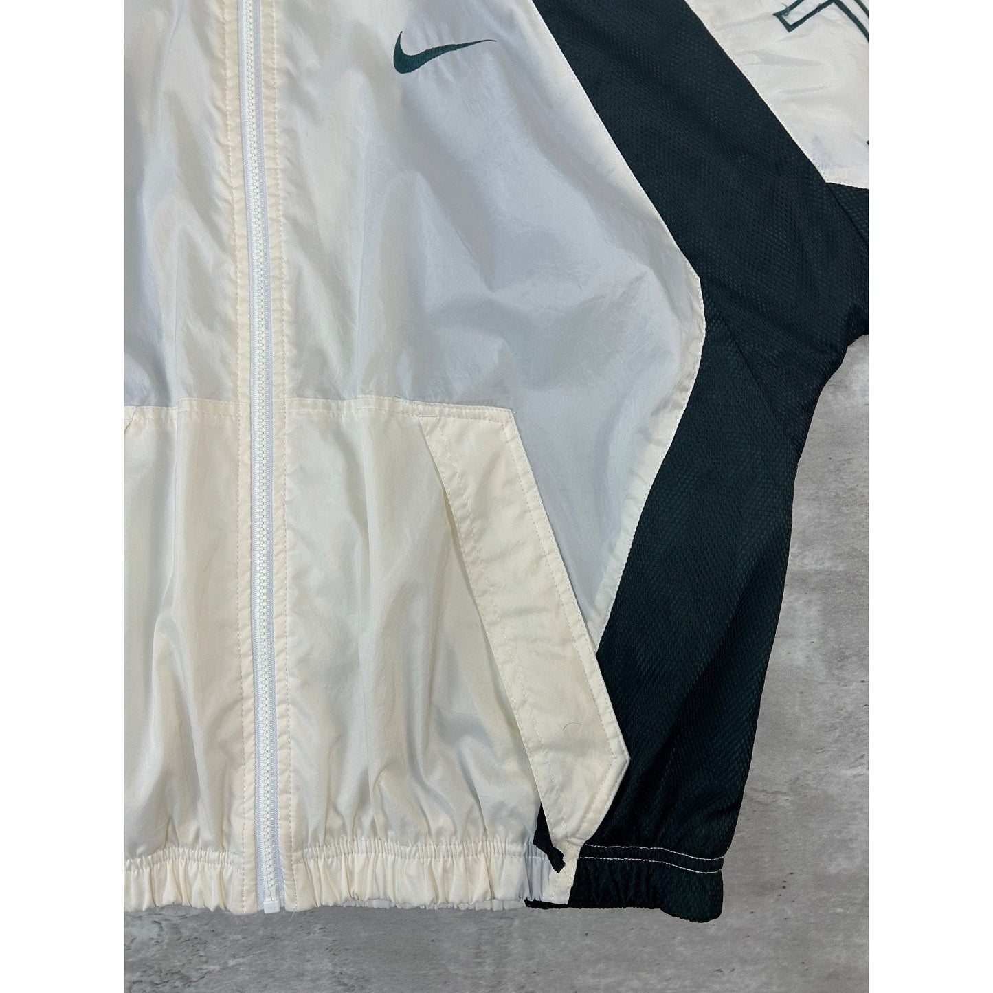 Vintage 90s Nike Embroidered Swoosh Air Full Zip Windbreaker Jacket Size Medium