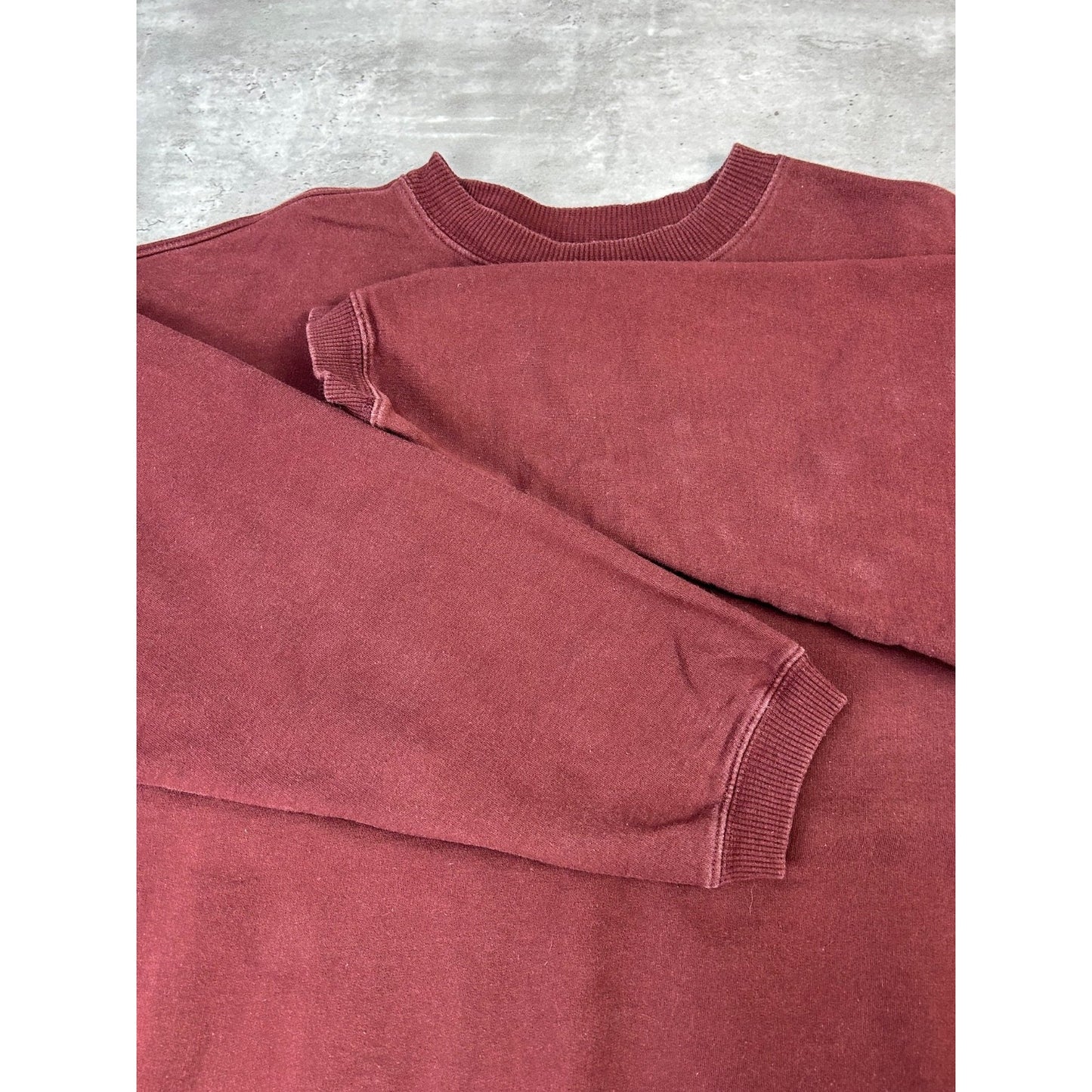 Vintage 90s BUM Equipment Embroidered Spellout Crewneck Sweatshirt Size Large