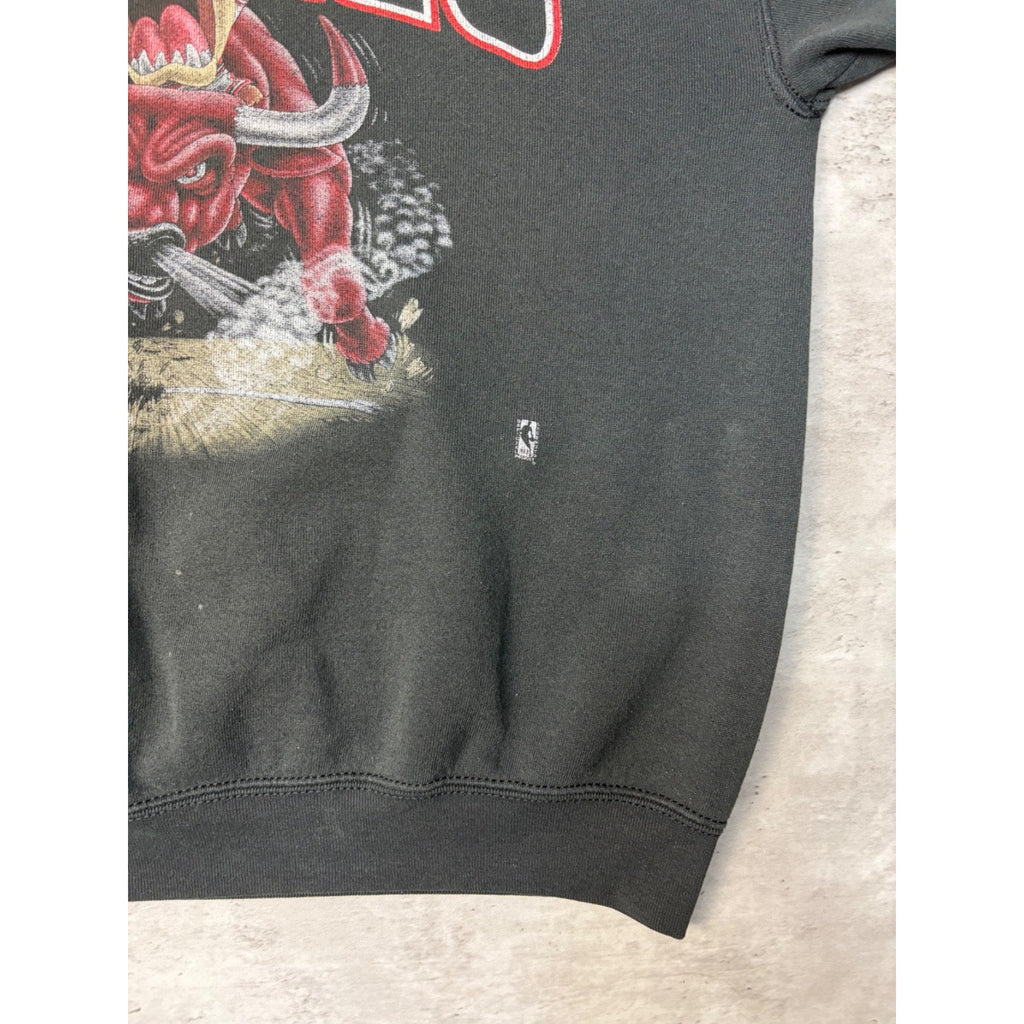 Vintage 1993 Chicago Bulls NBA Looney Tunes Taz Graphic Sweatshirt Size XL
