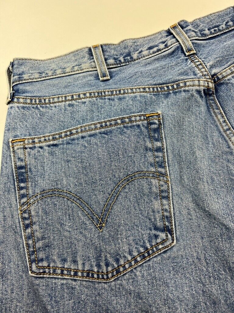 Vintage 90s Levi's 501 XX Medium Wash Button Fly Denim Pants Size 38