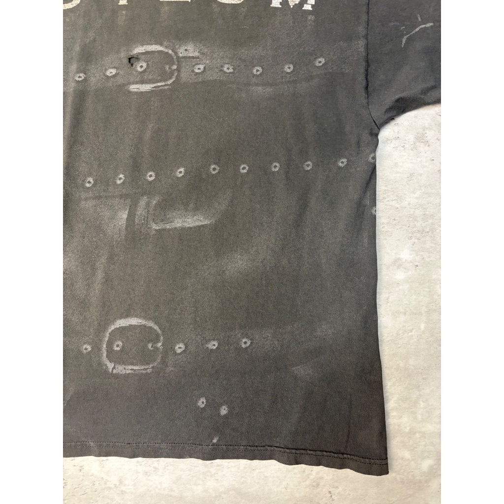 Vintage Disturbed Aslyum Heavy Metal Music Black Band T-Shirt Size XL