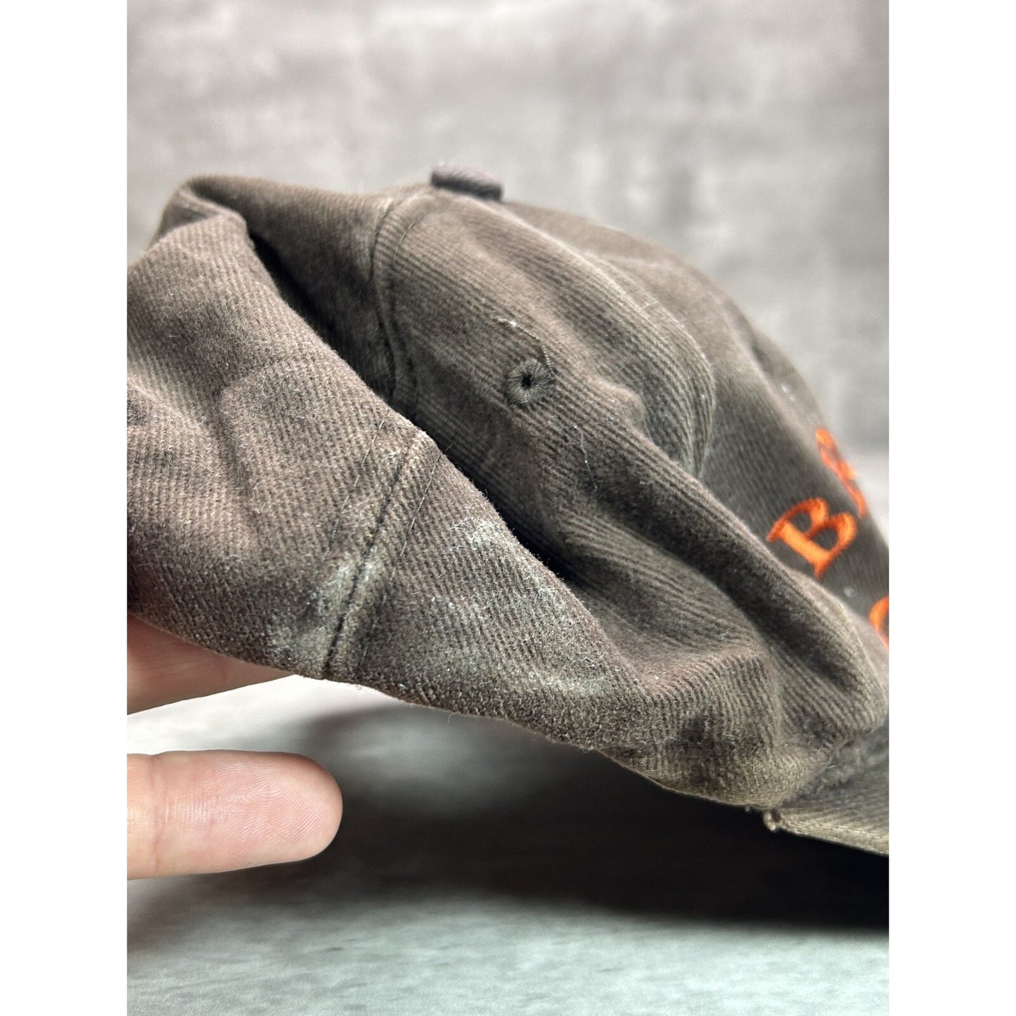 Vintage 90s Cleveland Browns NFL Embroidered Spellout Snapback Hat OSFA