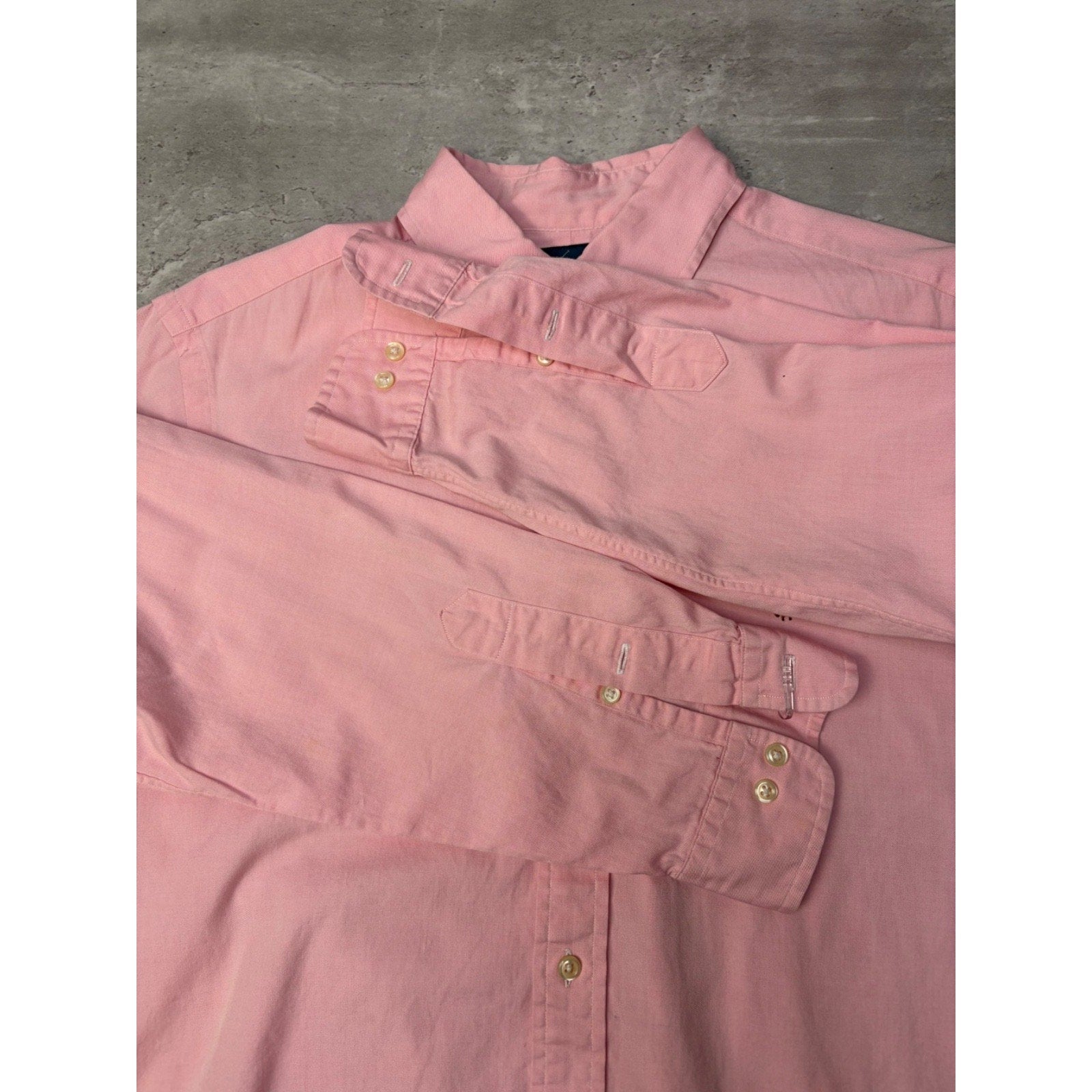 Vintage Polo Ralph Lauren Embroidered Pony Cropped Button Up Shirt Size Large