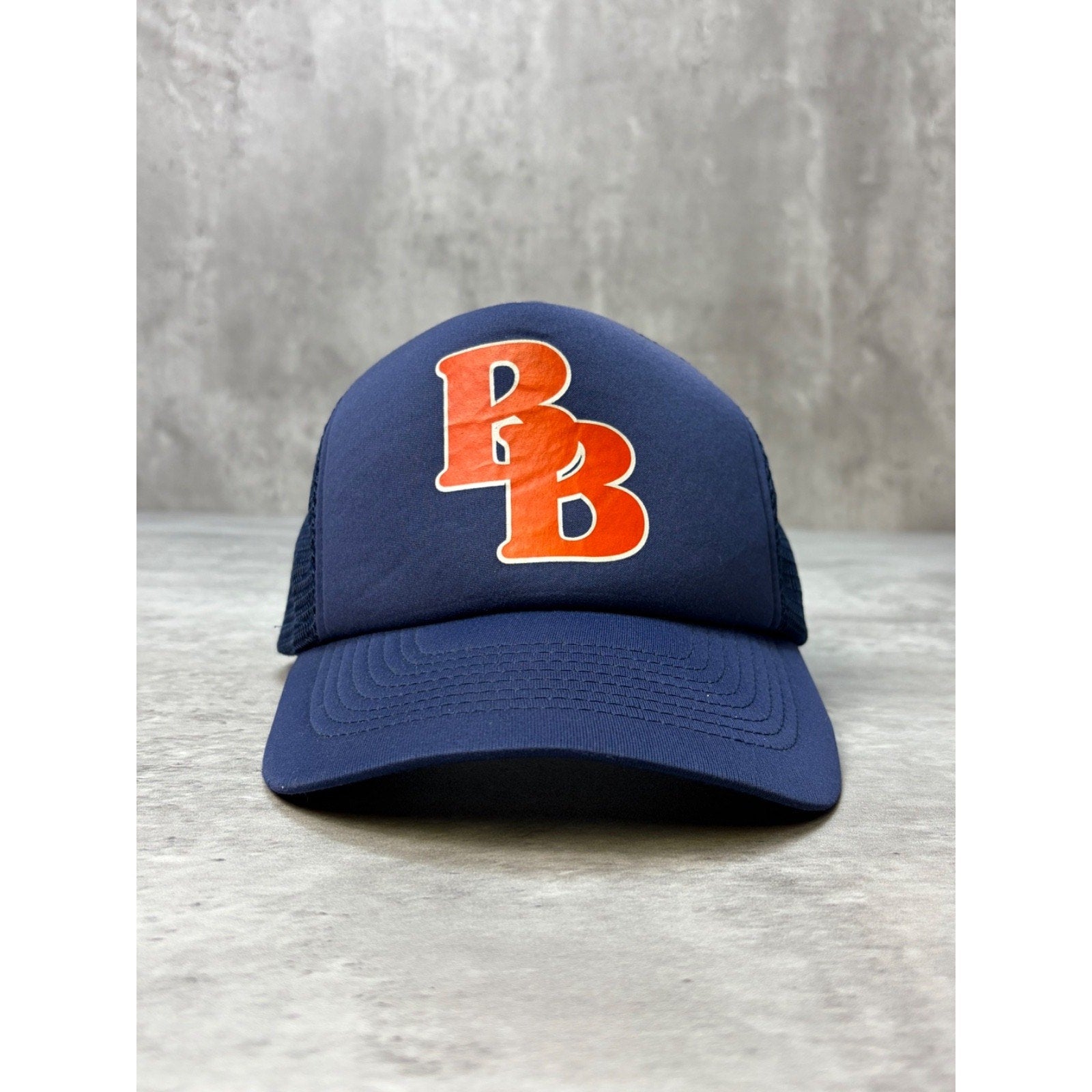 Vintage 80s/90s Double B Graphic Trucker Snapback Hat OSFA