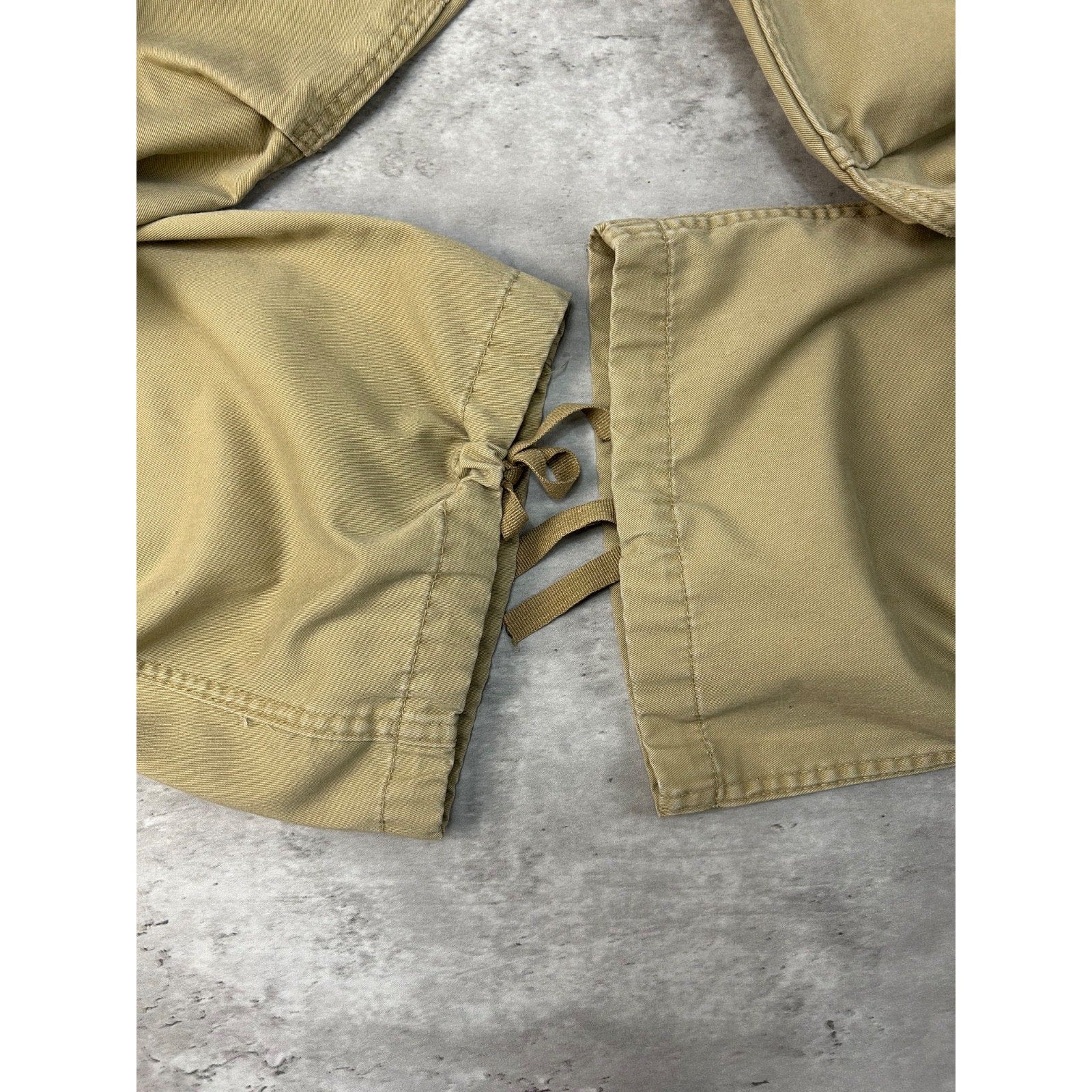 Vintage Military Issue Tactical Multi Pocket Beige Cargo Pants Size 38