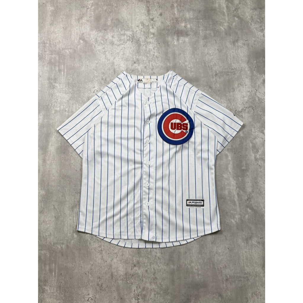Javier Baez #9 Chicago Cubs MLB Stitched Pinstripe Baseball Jersey Size Large