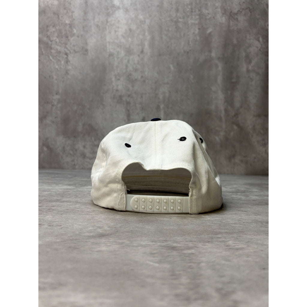 Vintage 90s Two Tone Blank Snapback Hat OSFA