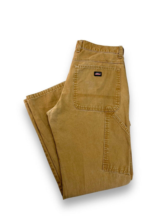 Vintage Dickies Canvas Workwear Carpenter Pants Size 32W Beige