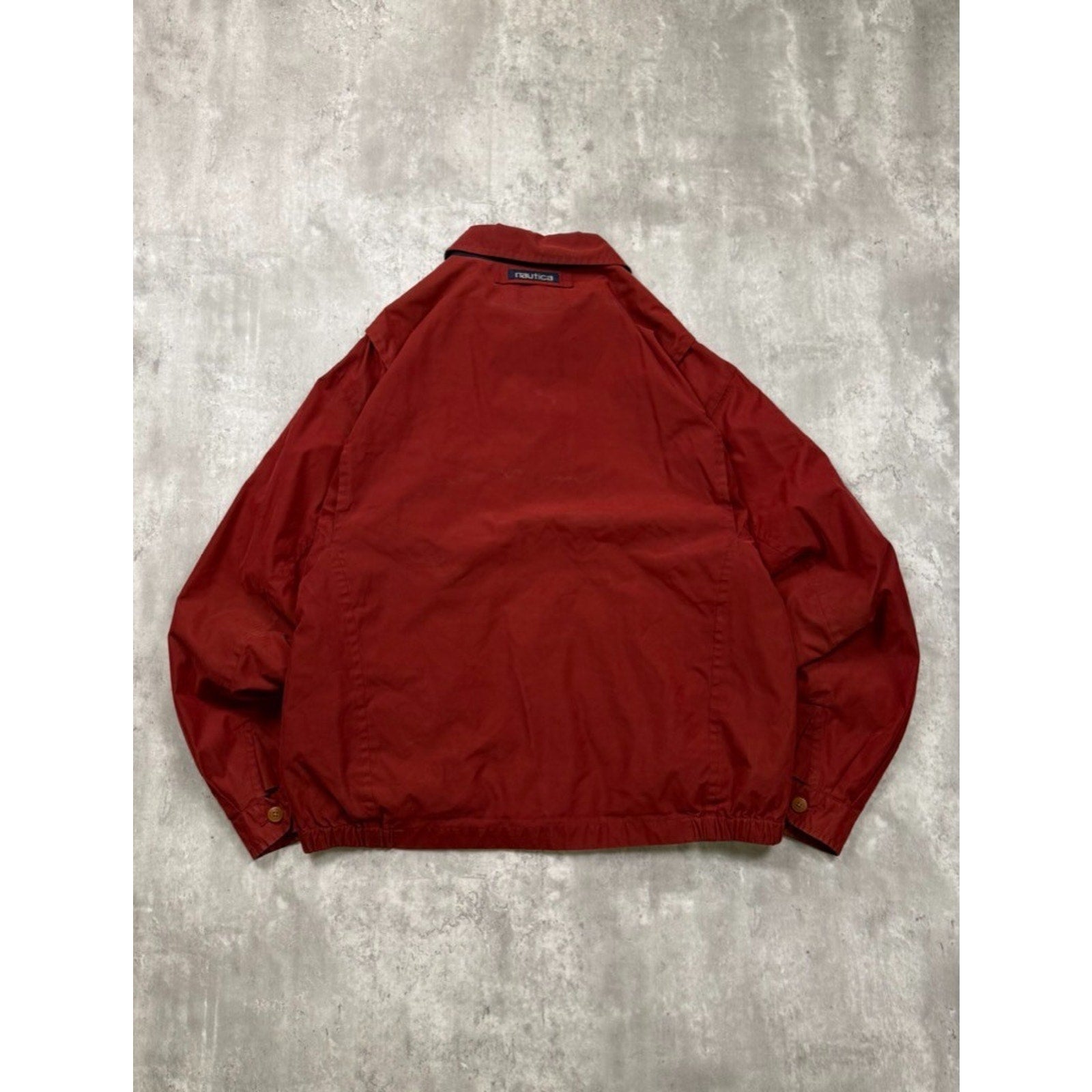 Vintage Nautica Embroidered Tonal Logo Full Zip Collared Jacket Size XL