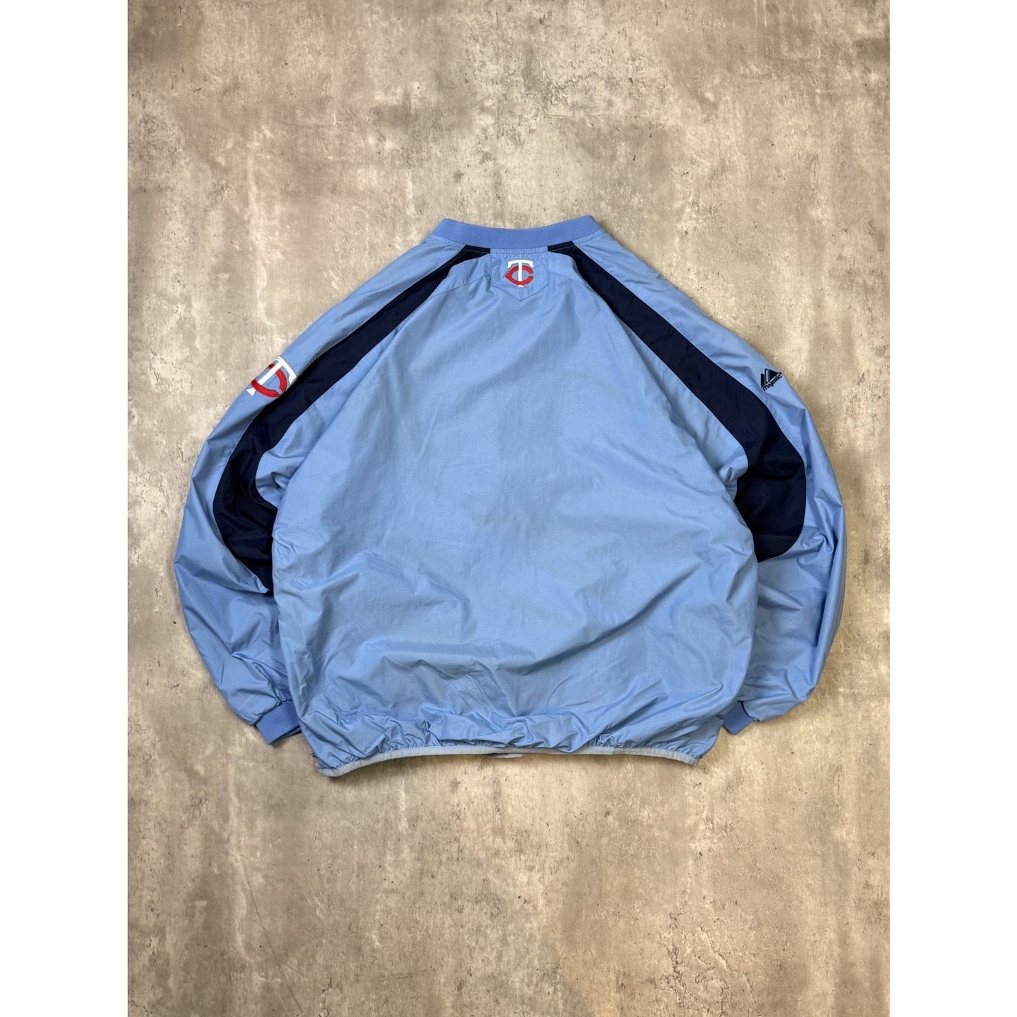 Vintage Minnesota Twins MLB Embroidered Nylon Windbreaker Jacket Size XL