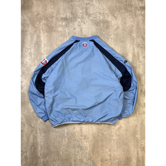 Vintage Minnesota Twins MLB Embroidered Nylon Windbreaker Jacket Size XL
