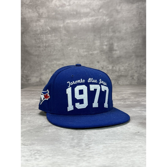 Toronto Blue Jays MLB Embroidered 1977 Retro Baseball Fitted Hat 7 3/8