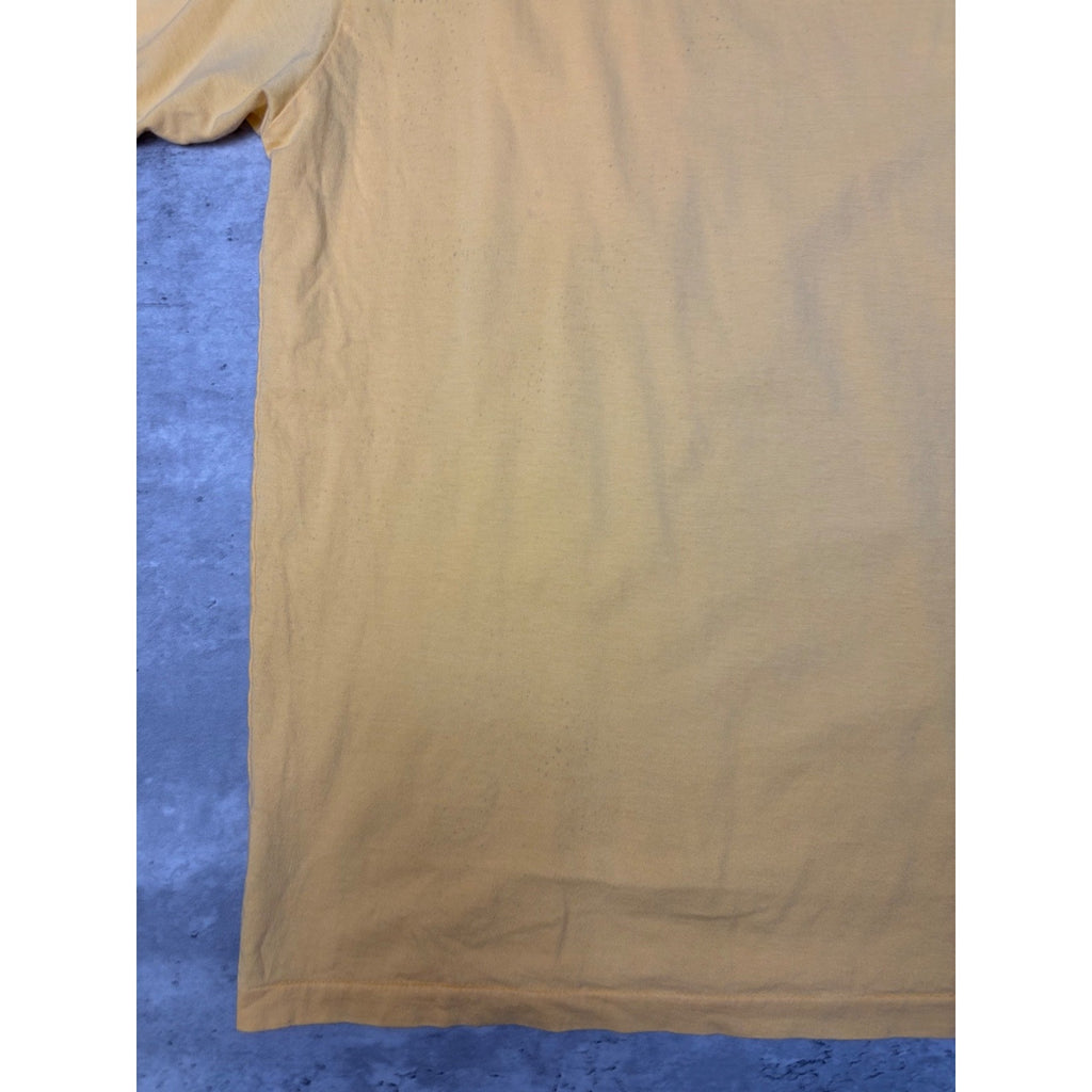 Vintage 90s Polo Ralph Lauren Embroidered Pony Yellow Pocket T-Shirt Size Large