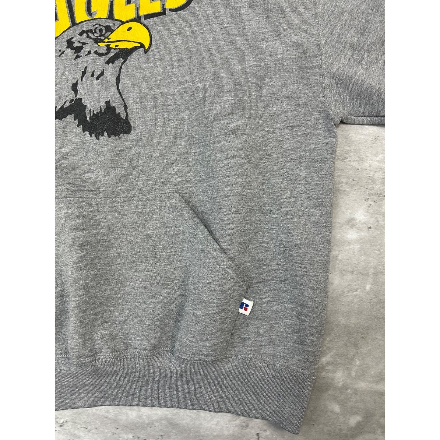 Vintage 90s Grove City Eagles Collegiate Graphic Hooded Sweatshirt Size Large