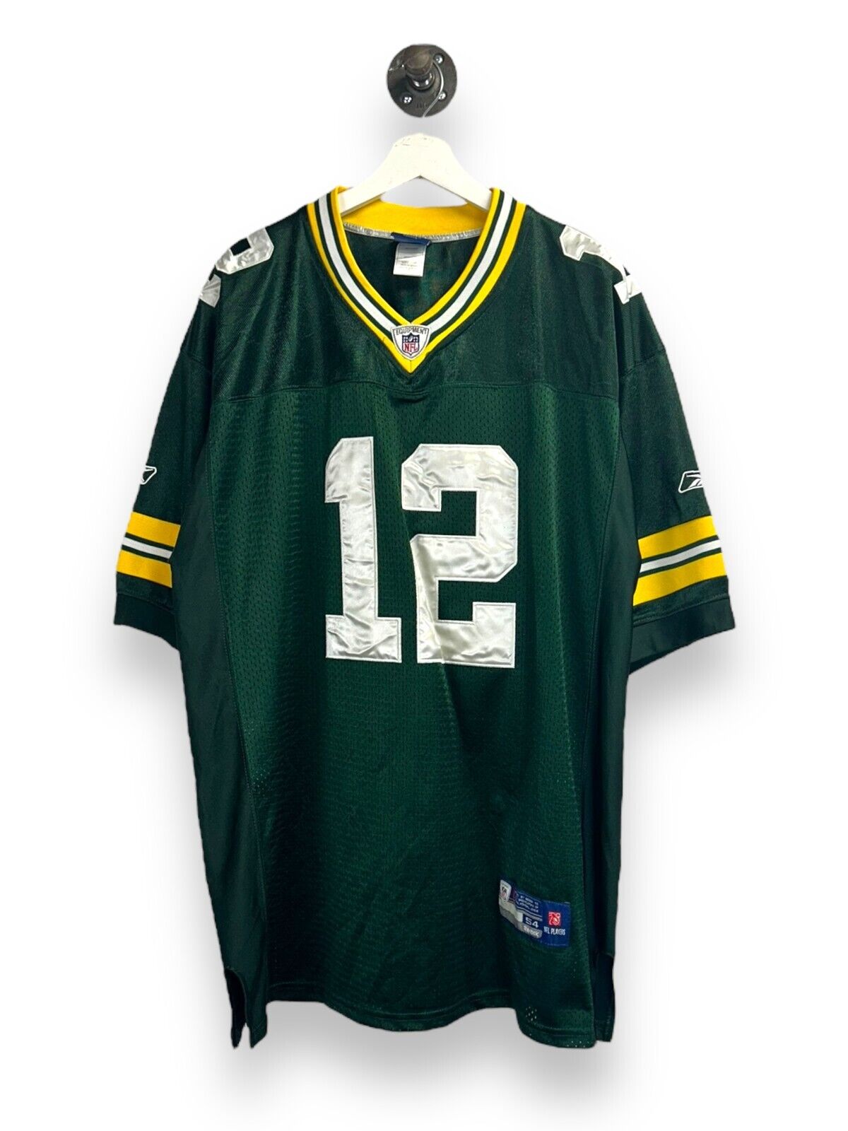 Vintage Aaron Rodgers #12 Green Bay Packers NFL Reebok Jersey Size 54 3XL