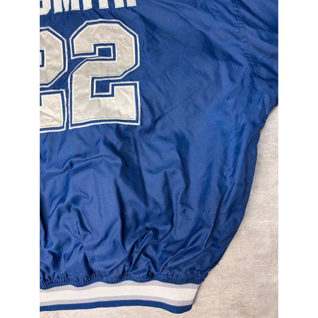 VTG 90s Emmitt Smith #22 Dallas Cowboys NFL Starter Windbreaker Jacket Sz Large