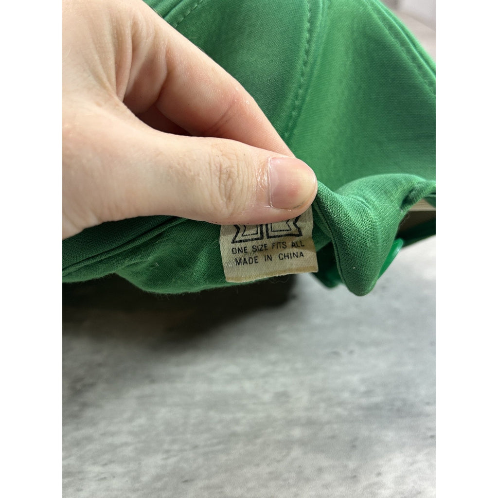 Vintage 80s/90s Classic Blank Snapback Hat OSFA Green