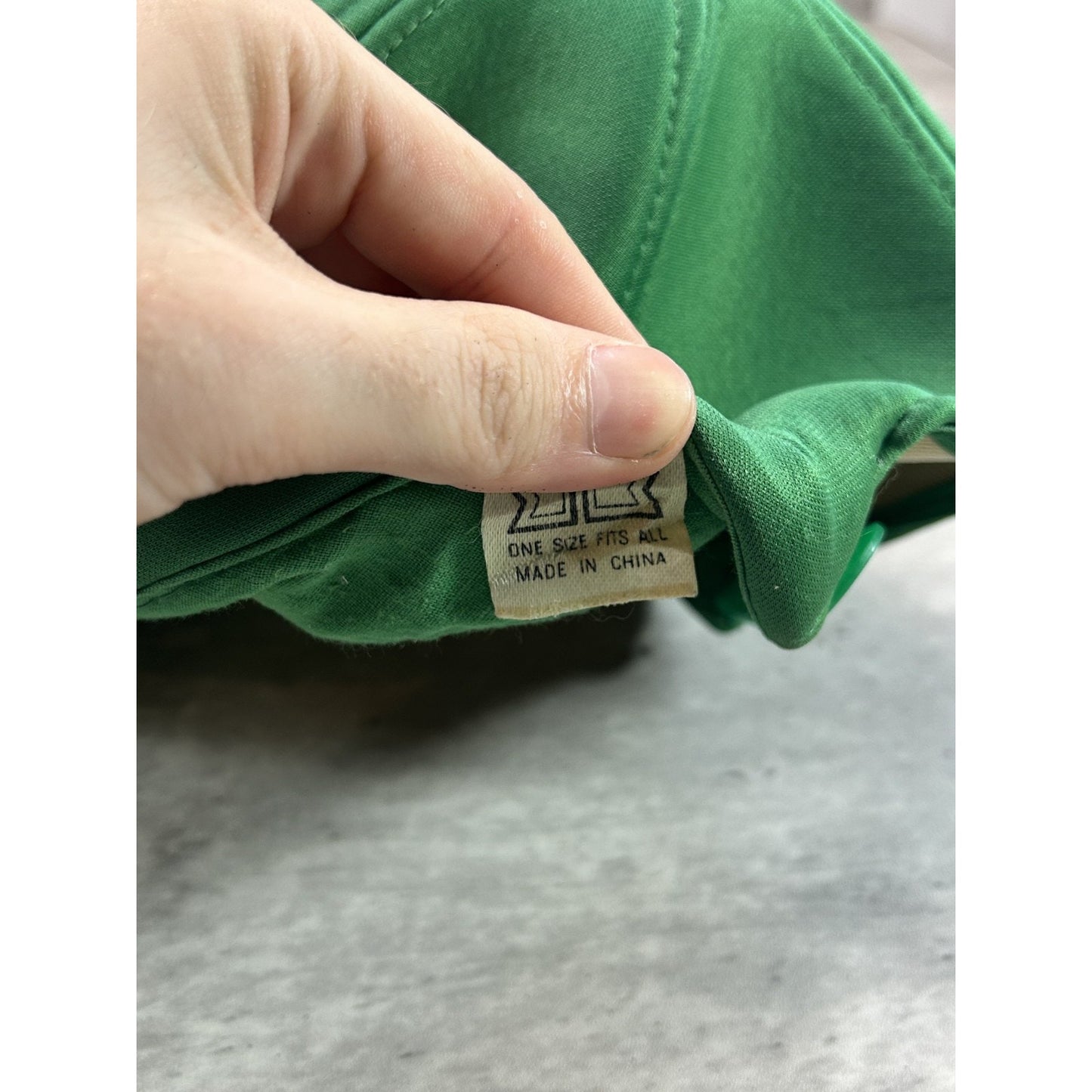 Vintage 80s/90s Classic Blank Snapback Hat OSFA Green