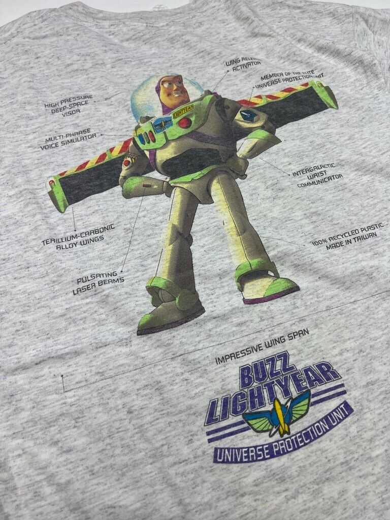 Vintage 90s Disney Toy Story Buzz Lightyear Character Graphic T-Shirt Sz Medium