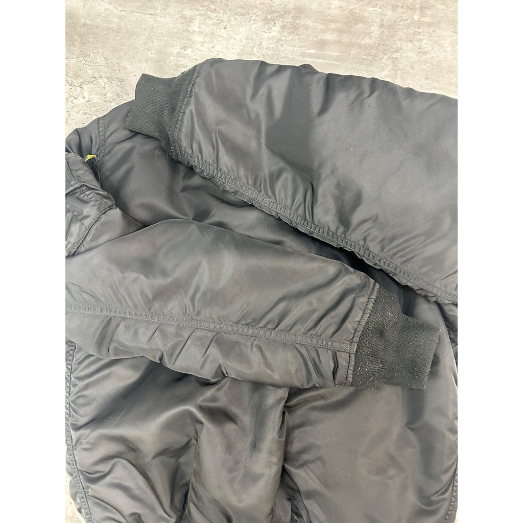 Vintage 90s Military MA-1 Reversible Flight Bomber Jacket Size Small