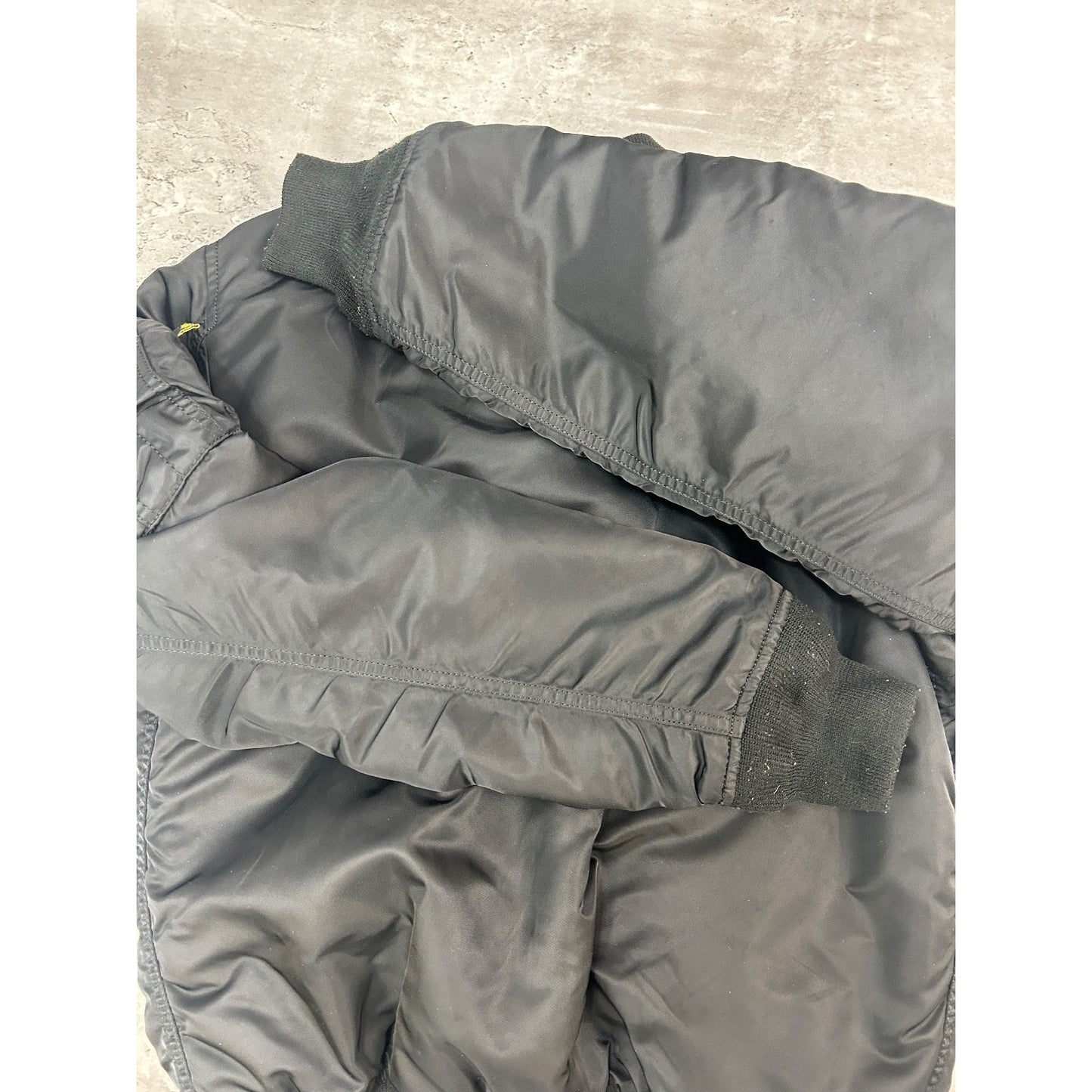 Vintage 90s Military MA-1 Reversible Flight Bomber Jacket Size Small