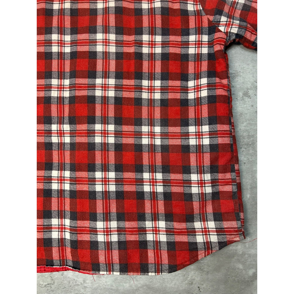 Vintage 80s/90s Woodsman Plaid Insulated Double Pocket Jacket Size XL