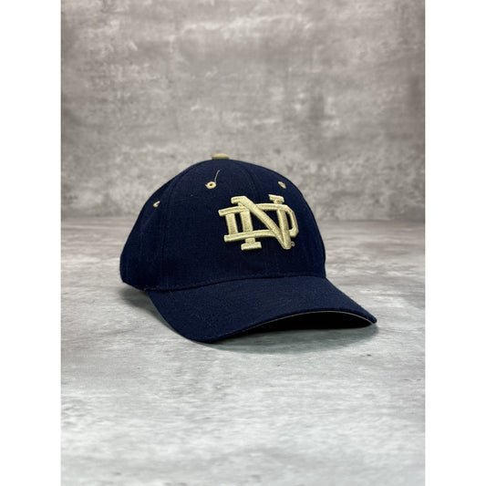 Vintage 90s Notre Dame Fighting Irish NCAA Embroidered Logo Strapback Hat OSFA
