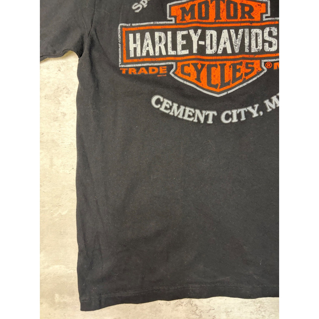 I Breathe Harley Davidson Screamin' Eagle Graphic T-Shirt Size Large