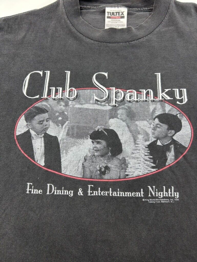 Vintage 1996 Club Spanky Rascals Graphic T-Shirt Size XL 90s